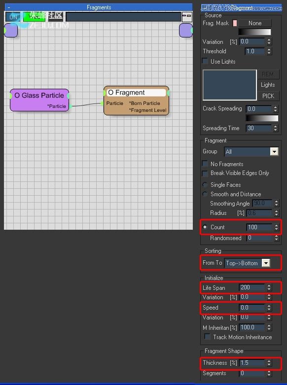 3Dmax制作超酷的子弹打碎玻璃效果图