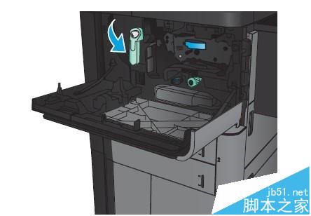 HP M830一体机怎么清除前挡盖卡纸?