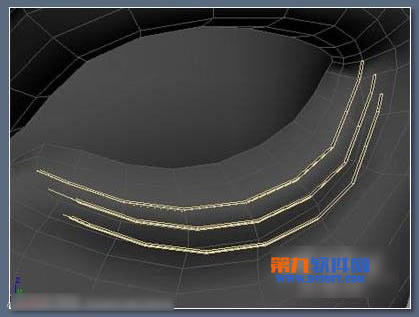 3dsMax绘制逼真的浓密深褐色眼睫毛教程