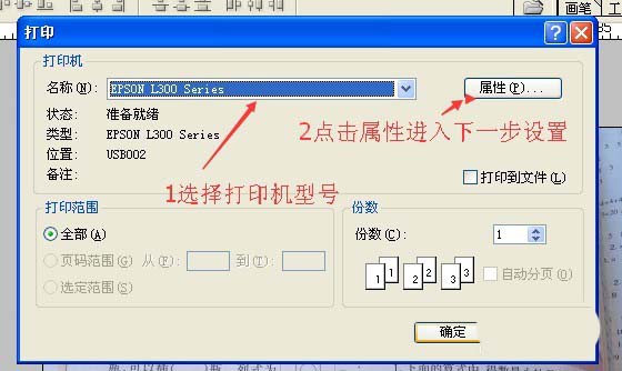 爱普生L300打印机怎么设计打印纸类型?