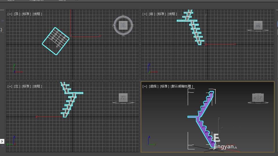 3dsMax2018怎么创建各种楼梯模型?