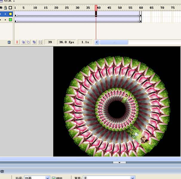 flash怎么制作高速旋转的动画效果?