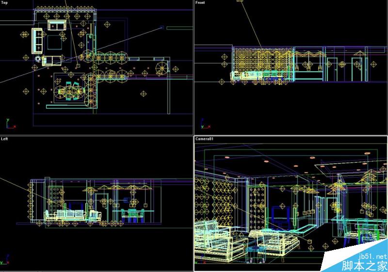 3DSMAX默认渲染器渲染出高品质客厅效果图