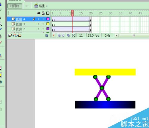 flash模拟剪叉升降原理动画