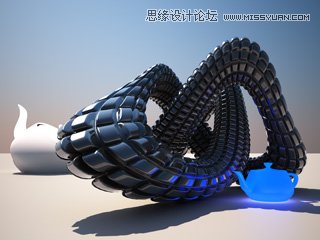 3DMAX+V-Ray 1.50.SP2+Photoshop CS3创建模糊效果景深（图文教程）