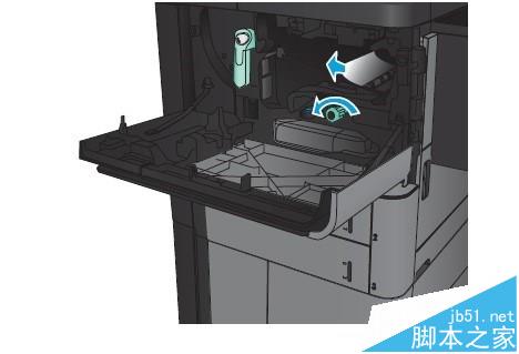 HP M830一体机怎么清除前挡盖卡纸?