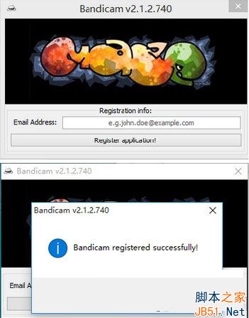 Win7注册Bandicam失败并提示未注册问题的解决方法
