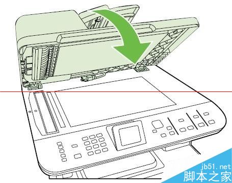 惠普hpCM1312、2320怎么清除ADF卡纸？