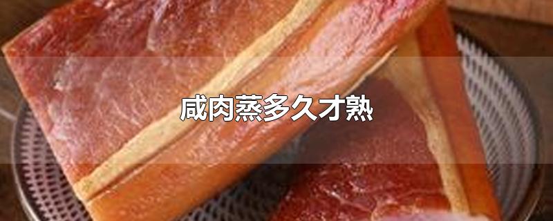 咸肉蒸多久才熟