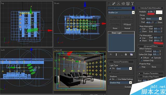 3DSMAX各个环境下室内布光的方法和技巧