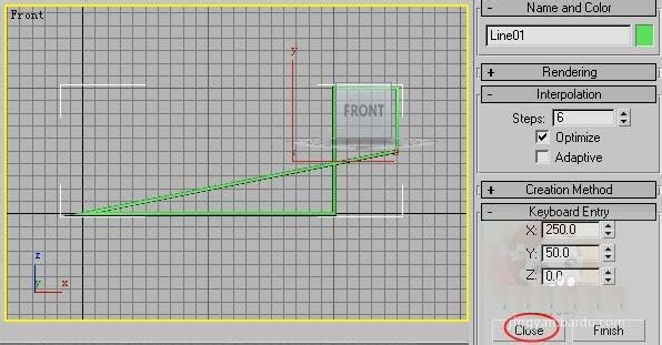 3dsMax怎么使用键盘输入指定长度的线段?