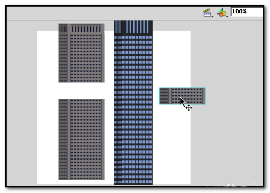 flash cs6怎么快速画高楼大厦? flash建筑物刷子的使用方法