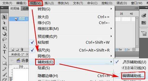 flash设置辅助线的首选参数