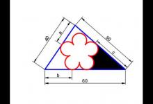 cad怎么绘制三角形内嵌花朵的图形?