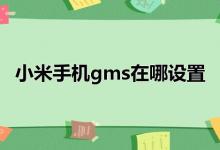 小米手机gms在哪设置