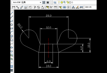 CAD怎么绘制蝶型螺母零件平面图? CAD蝶型螺母的画法