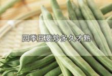 四季豆要炒多久才熟