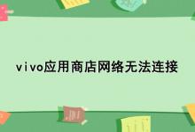 vivo应用商店网络无法连接