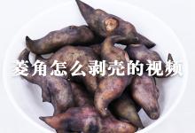 菱角怎么剥壳的视频