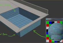 3dsmax怎么使用Noise贴图给泳池做焦散caustics效果?