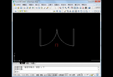 CAD怎么快速绘制双扇门的平面图?