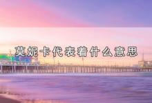 莫妮卡代表着什么意思