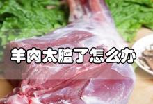 羊肉太膻了怎么办