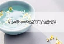 屋里放一盆水可以加湿吗