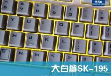 大白鲨SK-195高端缝发光游戏键盘评测