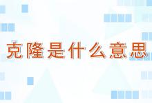 克隆是什么意思