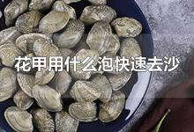 花甲用什么泡快速去沙