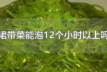 裙带菜能泡12个小时以上吗