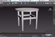 3DSMAX怎么建模一个圆形桌子?