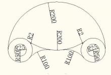 cad怎么绘制半圆形的零件平面图?