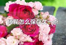 捧花怎么保存久一点