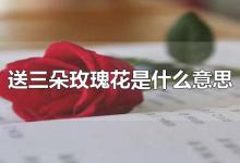 送三朵玫瑰花是什么意思