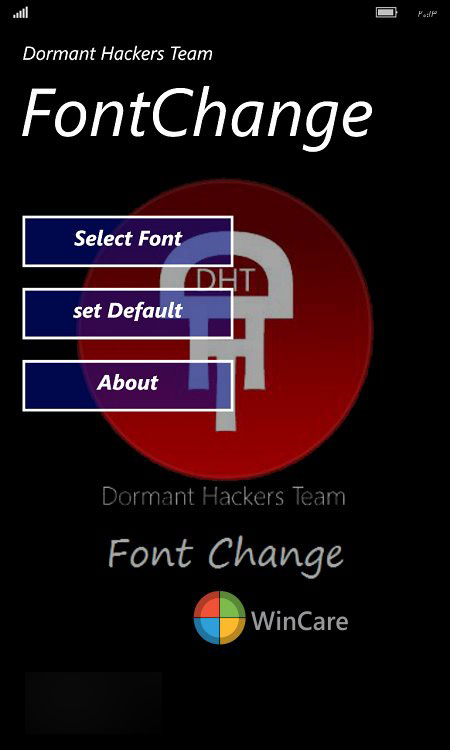 Win10 Mobile越狱解锁部署：一款替换字体的应用程序出现