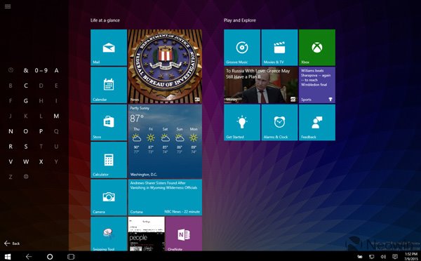 Win10 Build 10166桌面版高清图赏：微软WiFi亮相