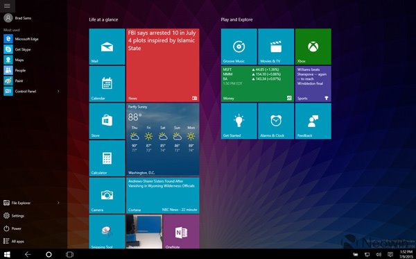 Win10 Build 10166桌面版高清图赏：微软WiFi亮相