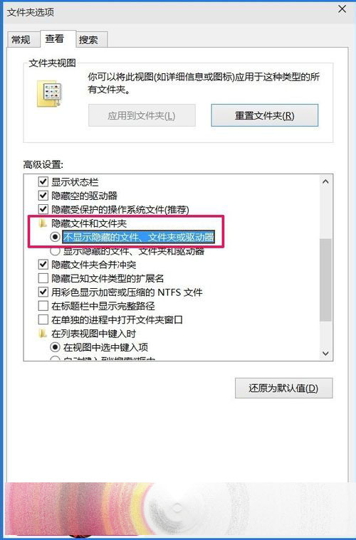 Win10 10102预览版怎么显示隐藏文件、文件夹？