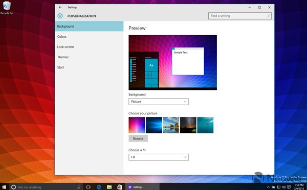 Win10 Build 10166桌面版高清图赏：微软WiFi亮相