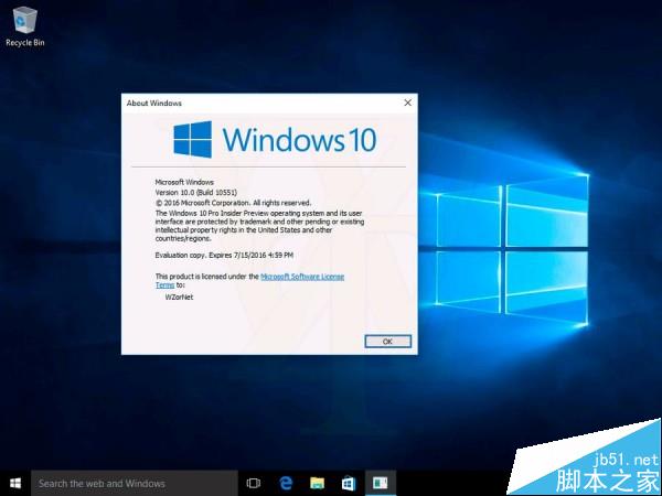 Win10最新专业版Build 10551系统截图曝光