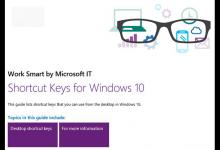 微软发布《Win10快捷键大全》:Win10桌面版快捷键功能介绍以及官方文档下载